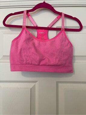 Reebok Hot Pink Racerback Seamless Sports Bra